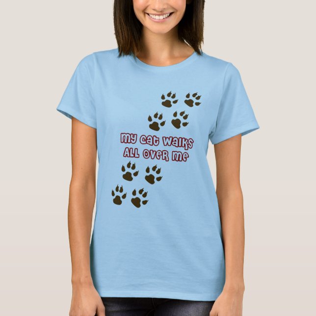 Camiseta Mis paseos de gato por todo mí (Anverso)