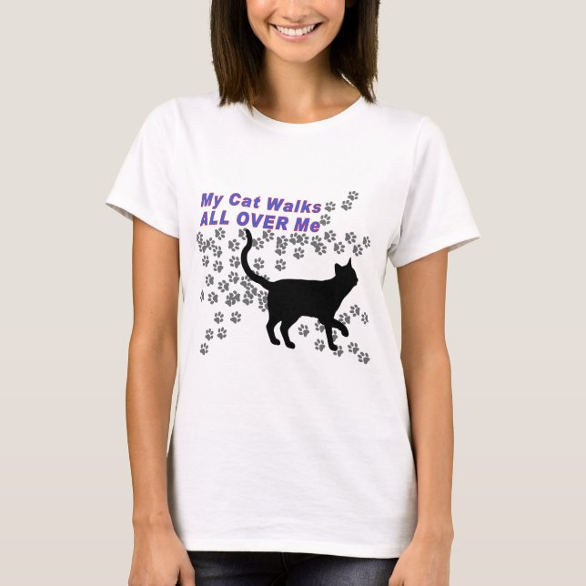 Camiseta Mis paseos de gato por todo mí (Anverso)