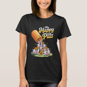 Camiseta Mis Pastillas Felices Amante De Vaca Vibra Perfect