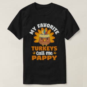Camiseta Mis pavos favoritos me llaman Acción de Gracias d