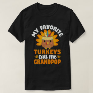 Camiseta Mis pavos favoritos me llaman Acción de Gracias de
