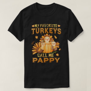 Camiseta Mis pavos favoritos me llaman Acción de Gracias de