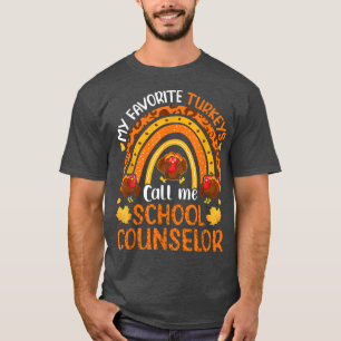 Camiseta Mis pavos favoritos me llaman consejero escolar gr