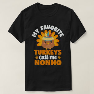 Camiseta Mis pavos favoritos me llaman Día de Acción de G