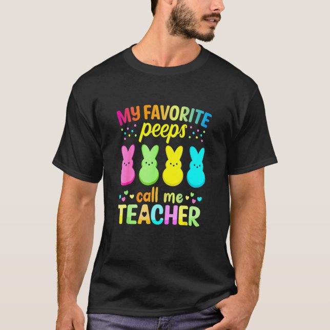 Camiseta Mis Pee Favorito Me Llaman Profesor Feliz Pascua (Anverso)