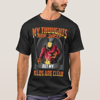 Camiseta Mis Pensamientos Están Sucios Pero Mis Pantalones