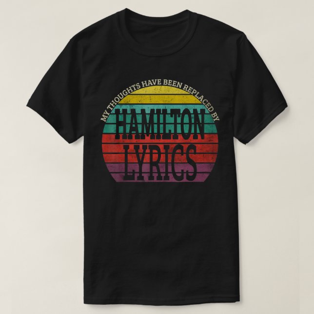 Camiseta Mis Pensamientos Han Sido Sustituidos Por Las Letr (Diseño del anverso)