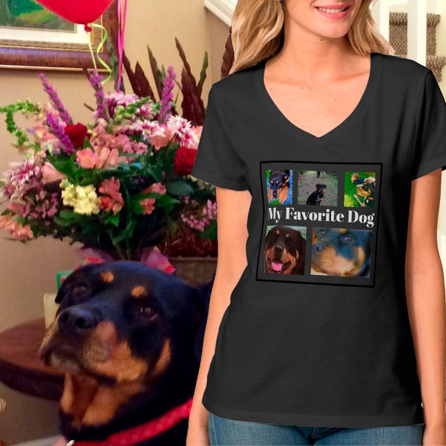 Camiseta Mis Perros Favoritos Crean Su Propia Foto De 5. (Subido por el creador)