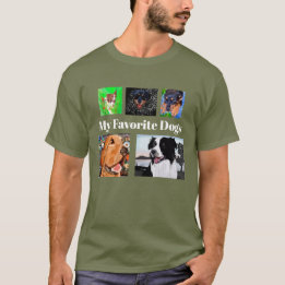 Camiseta Mis Perros Favoritos Crean Tu Propio 5 Lugares