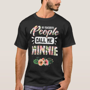 Camiseta Mis personas favoritas me llaman Minnie Abuela P