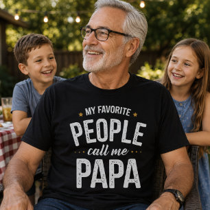 Camiseta Mis personas favoritas me llaman Papá Vintage día
