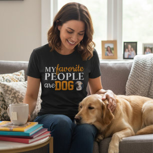 Camiseta Mis personas favoritas son perros Cita divertida p