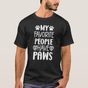 Camiseta Mis personas favoritas tienen garras gráfico de ga