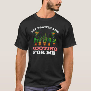 Camiseta Mis Plantas Me Apoyan Planter Gardener Garde