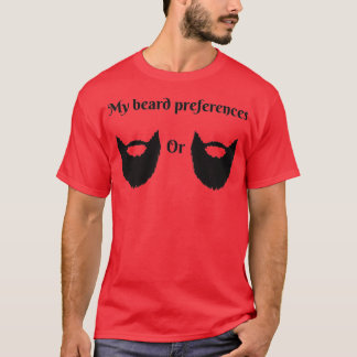 Camiseta Mis preferencias de barba