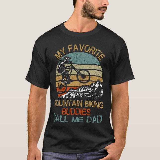 Camiseta Mis Preferidos Bicicletas Favoritas De Montaña Me  (Anverso)