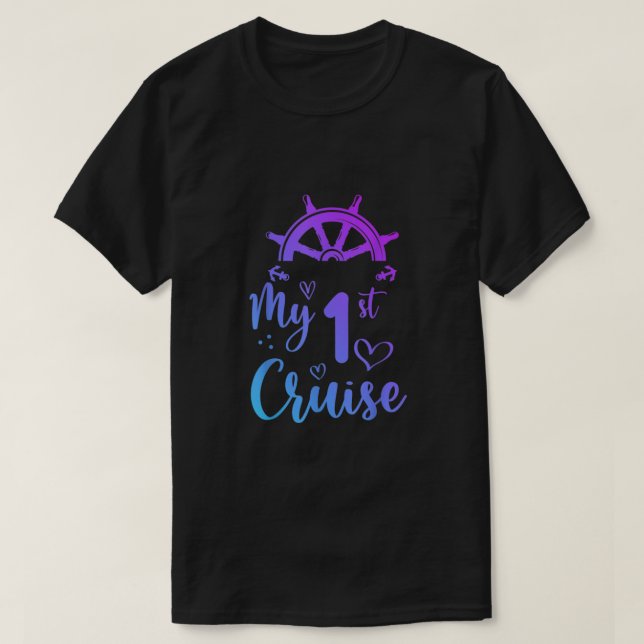 Camiseta Mis primeros cruceros, hombres, mujeres, Chicas y  (Diseño del anverso)