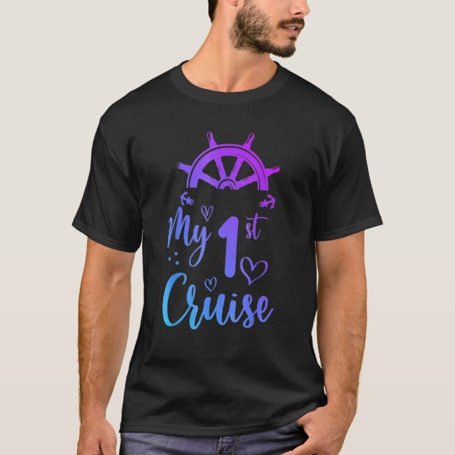 Camiseta Mis primeros cruceros Hombres Mujeres Chicas y Cru (Anverso)
