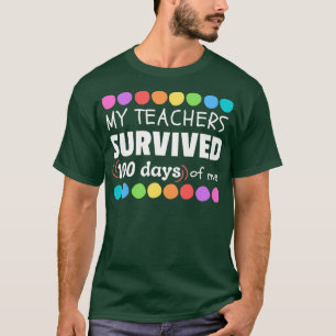 Camiseta Mis profesores sobrevivieron a 00 días de escuela 