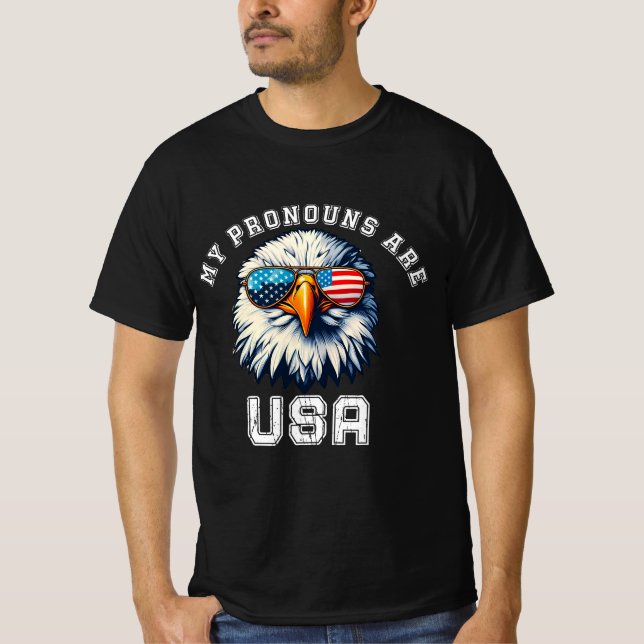 Camiseta Mis Pronombres Son USA (Anverso)