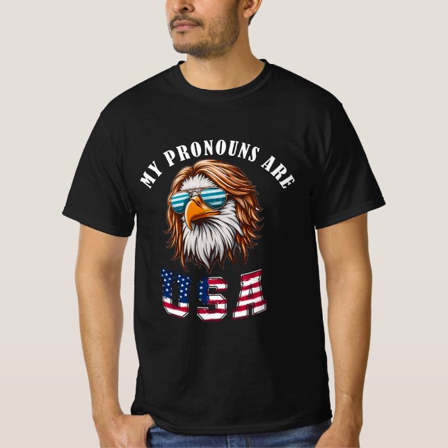 Camiseta Mis Pronombres Son USA (Anverso)