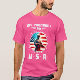 Camiseta Mis pronósticos son cómicos soldados patrióticos e