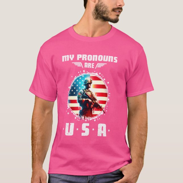 Camiseta Mis pronósticos son cómicos soldados patrióticos e (Anverso)