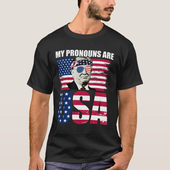 Camiseta Mis Pronósticos Son El Donald Trump De Estados Uni (Anverso)
