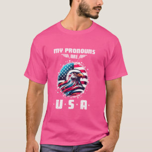 Camiseta Mis pronósticos son estadounidenses Eagle Gracioso