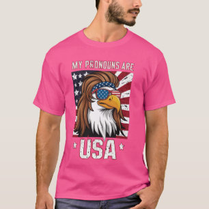 Camiseta Mis pronósticos son estadounidenses Eagle Gracioso