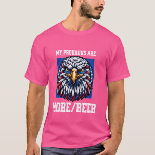 Camiseta Mis Pronounes son más bonitos Eagle Estadounidense