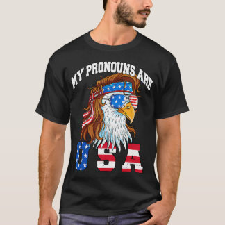 Camiseta Mis Pronunciantes Son Eagle Estadounidense Gracios
