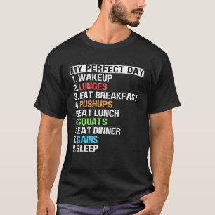 Camiseta Mis pulmones de día perfectos Pushups Cuartas gana