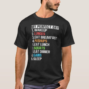 Camiseta Mis pulmones de día perfectos Pushups Cuartas gana