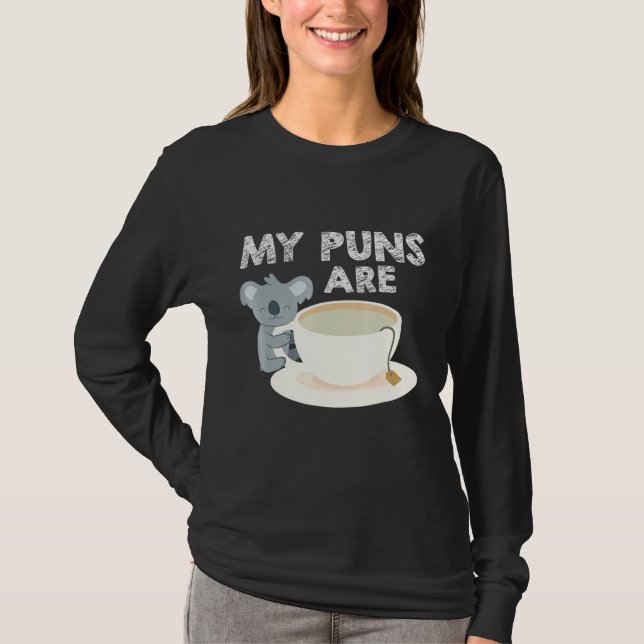 Camiseta Mis Puntuaciones Son Bebidas De Té De Koala Tee Pu (Anverso)
