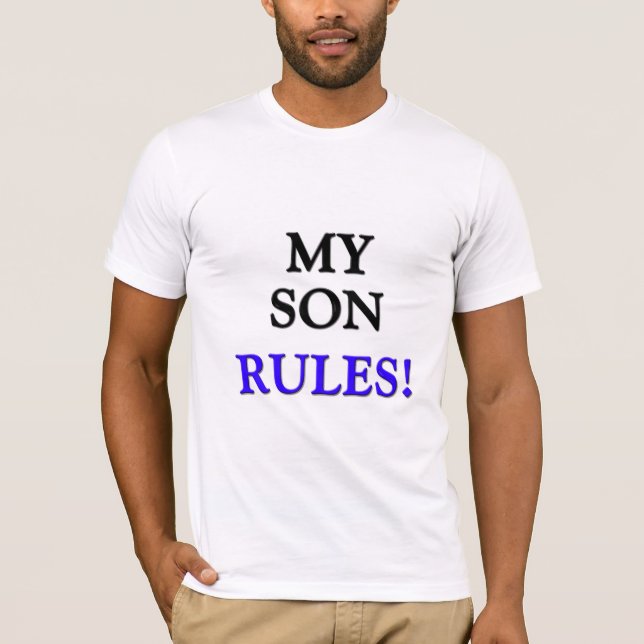 Camiseta Mis reglas del hijo (Anverso)