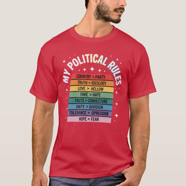 CAMISETA MIS REGLAS POLÍTICAS (Anverso)