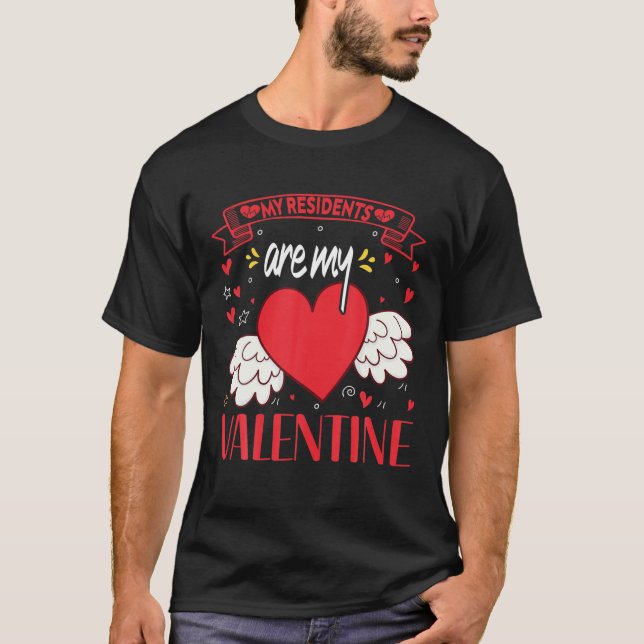 Camiseta Mis Residentes Son Mi Enfermera De San Valentín Co (Anverso)