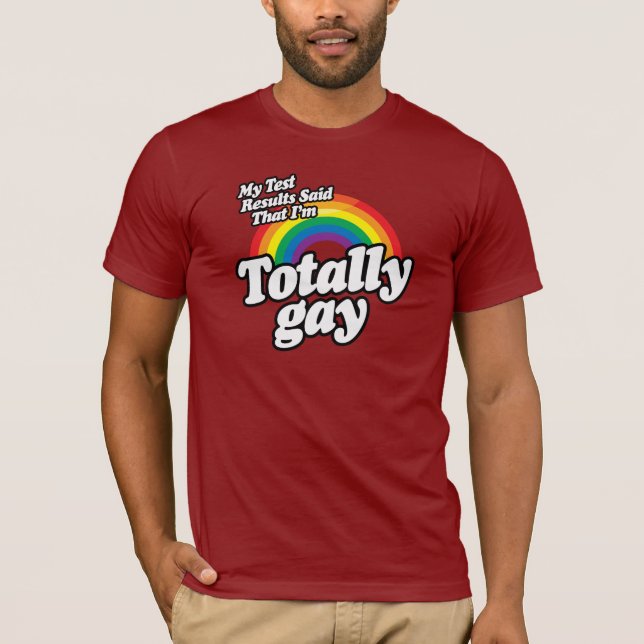 CAMISETA MIS RESULTADOS DE LA PRUEBA DIJERON AL GAY (Anverso)
