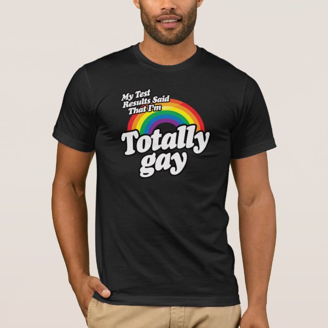 CAMISETA MIS RESULTADOS DE LA PRUEBA DIJERON AL GAY (Anverso)
