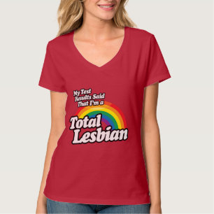 CAMISETA MIS RESULTADOS DE LA PRUEBA DIJERON LESBIANA