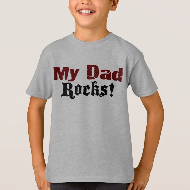 Camiseta Mis rocas del papá (Anverso)