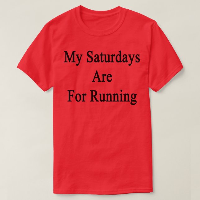 Camiseta Mis sábados son para correr (Diseño del anverso)