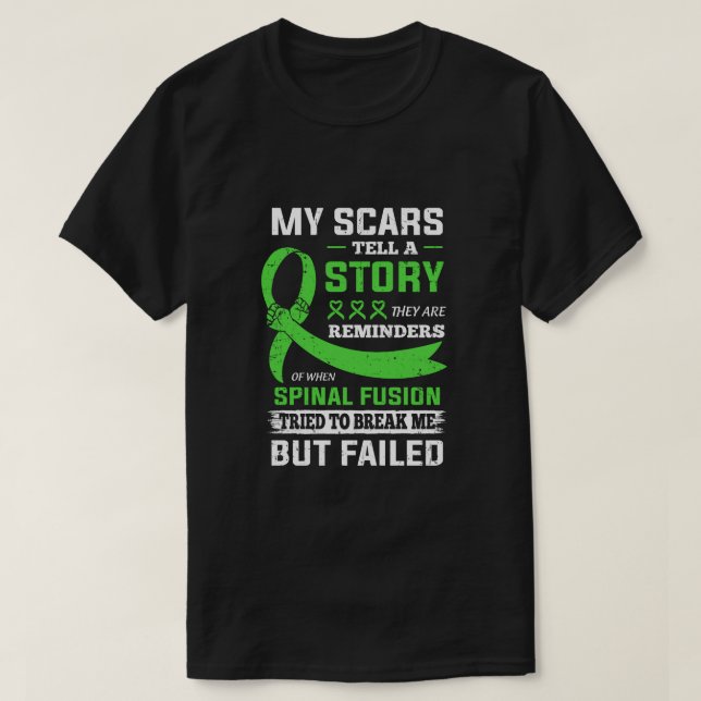 Camiseta Mis Scars Cuentan Una Historia De Conciencia De La (Diseño del anverso)