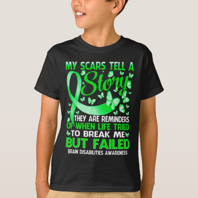 Camiseta Mis Scars Cuentan Una Historia De Conciencia Sobre (Anverso)