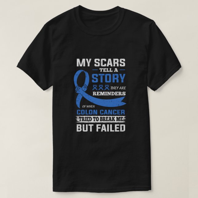 Camiseta Mis Scars Cuentan Una Historia De Conciencia Sobre (Diseño del anverso)