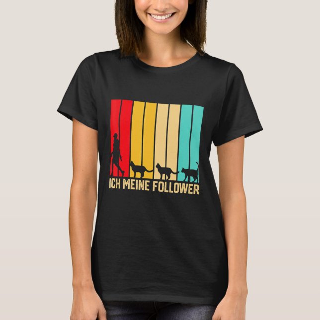 Camiseta Mis seguidores Amarran Granjero De Gatos De Amor (Anverso)