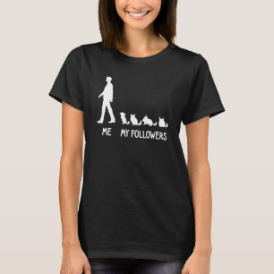 Camiseta Mis Seguidores Chinchilla  Lama Animal Lindo Socia