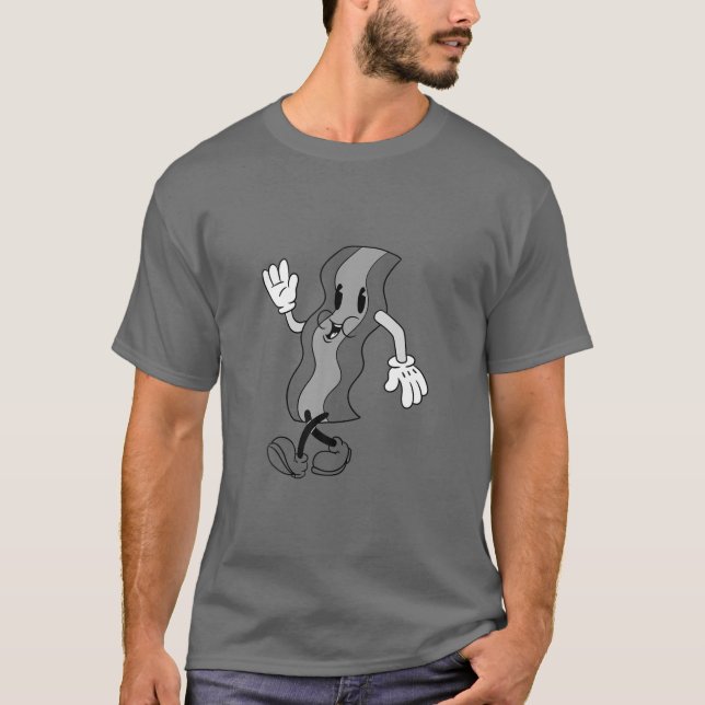 Camiseta Mis Tiras de Bacon Desayuno Comida Lover Funny Ts (Anverso)