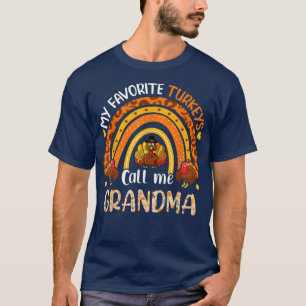 Camiseta Mis Turquía favoritas me llaman Acción de Gracias